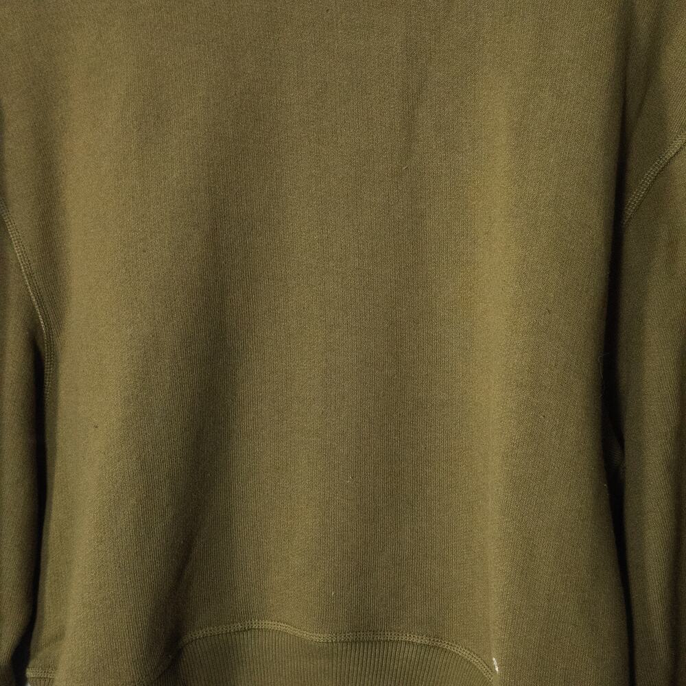 Rag & Bone Cropped Sweatshirt L Olive Minimalist Indie Normcore Modern - Picture 4 of 9